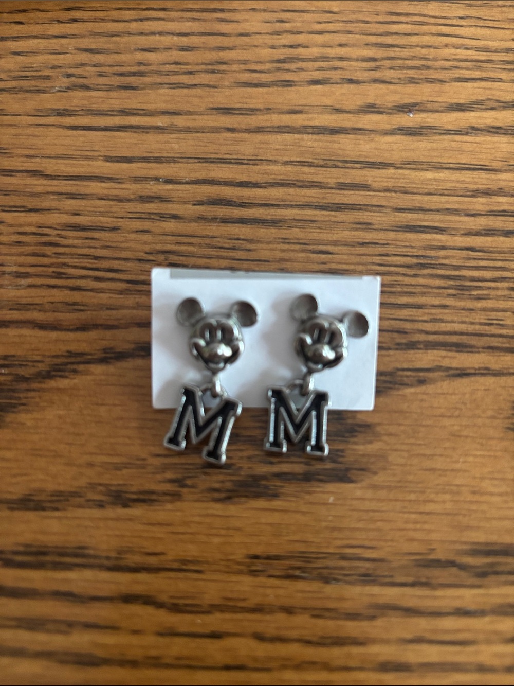 Disney Mickey M Drop Earrings — Playful Charm Earrings